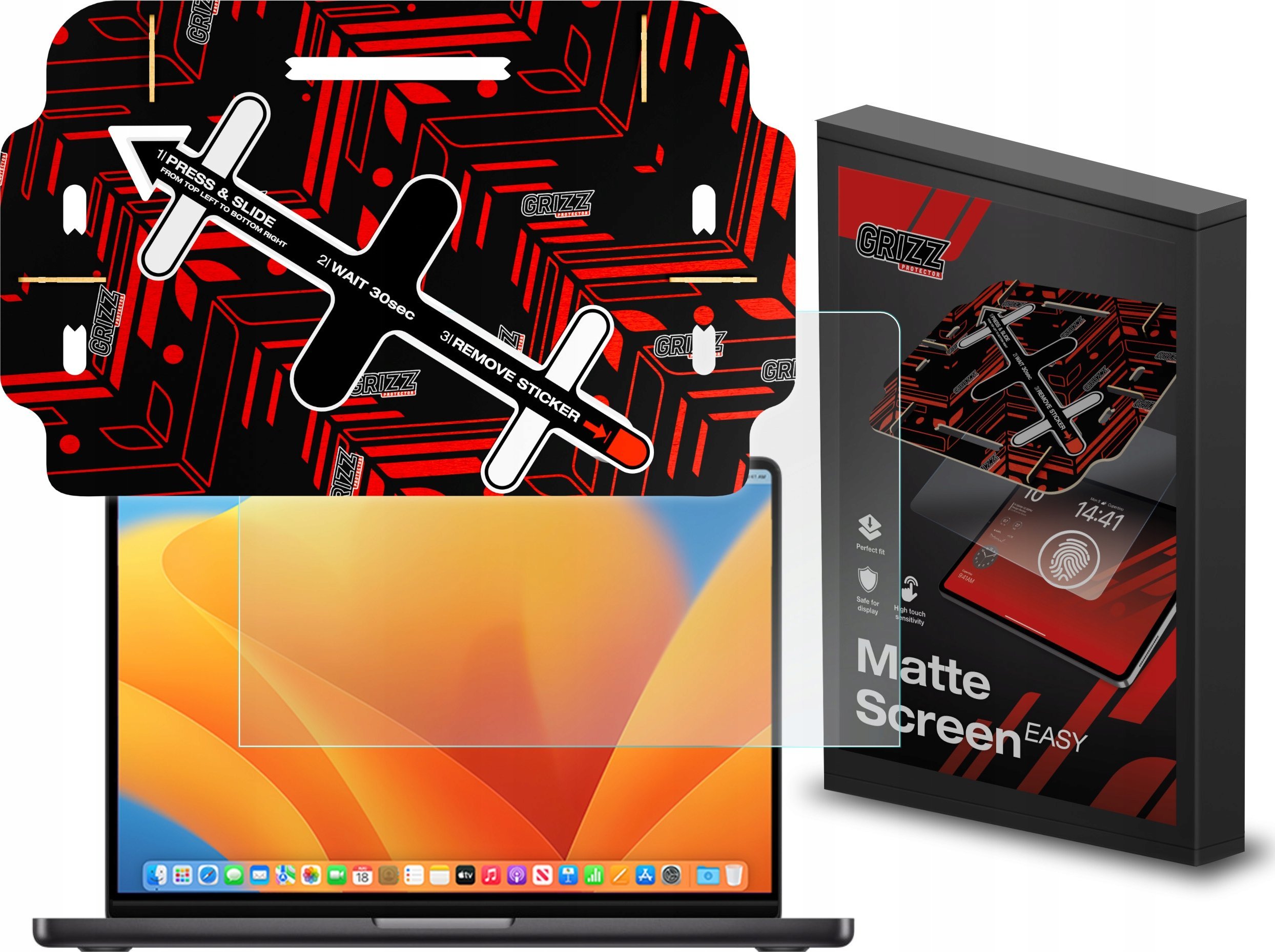 Filtr GrizzGlass  matowa MatteScreen Easy do