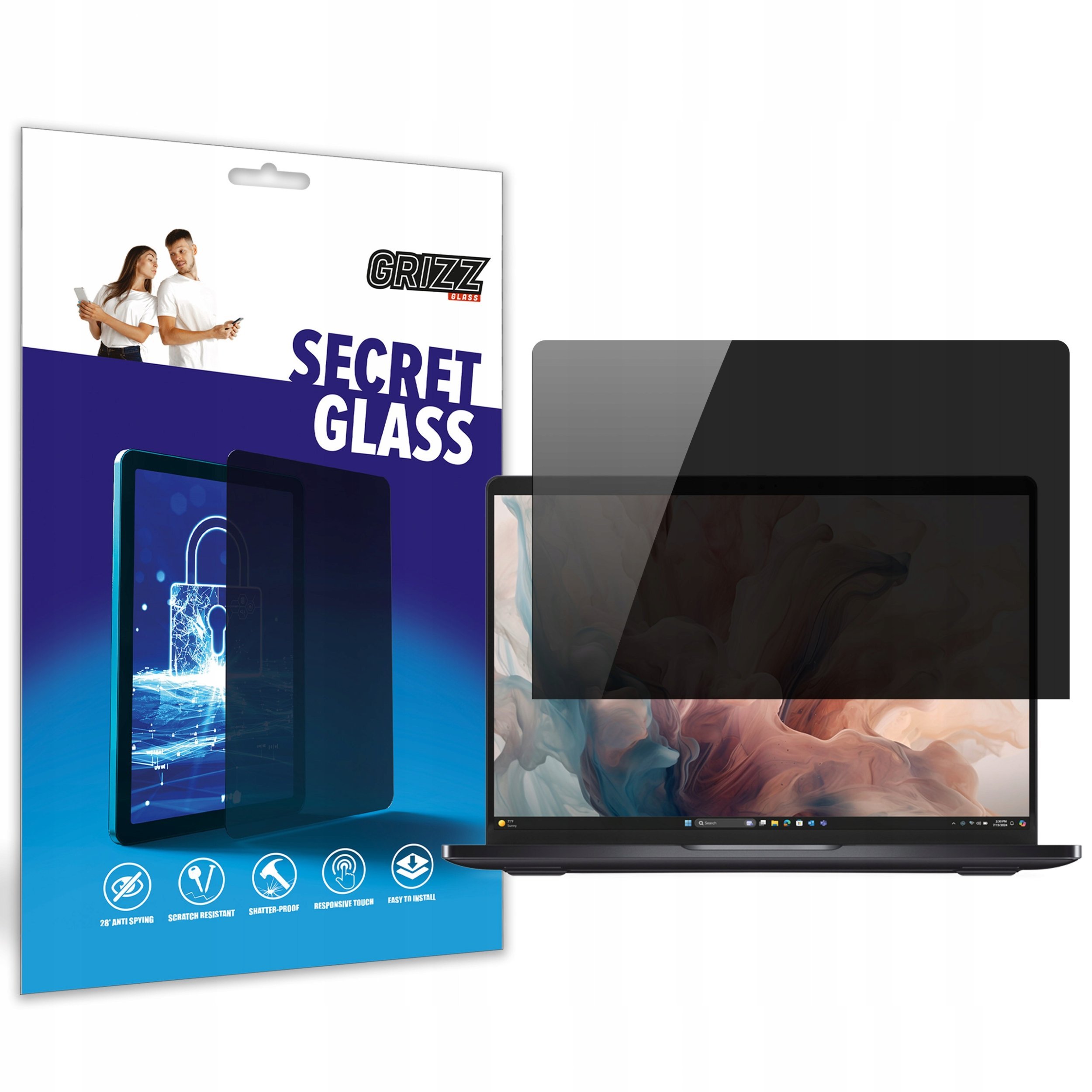 Filtr GrizzGlass  szkło prywatyzujące GrizzGlass SecretGlass