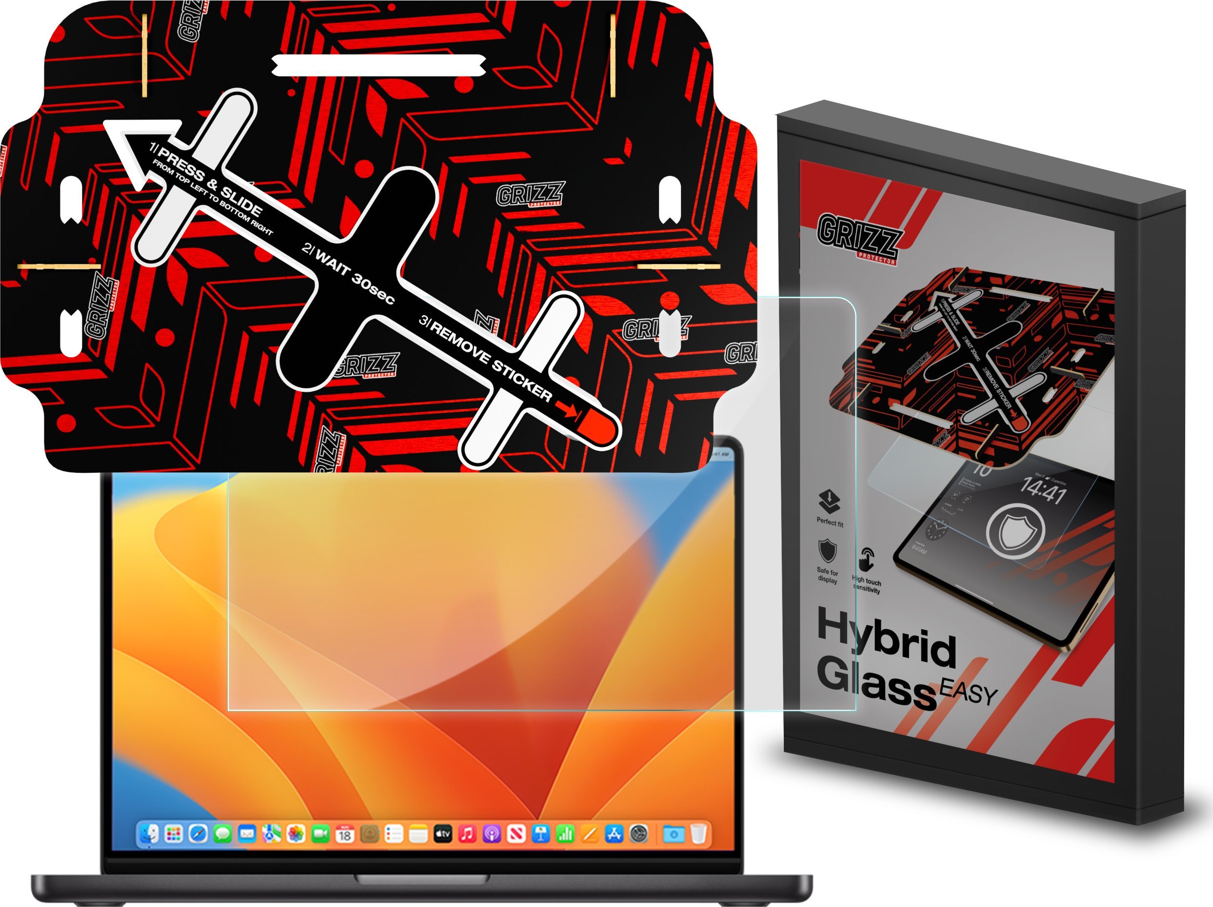 Filtr GrizzGlass   HybridGlass Easy do Apple