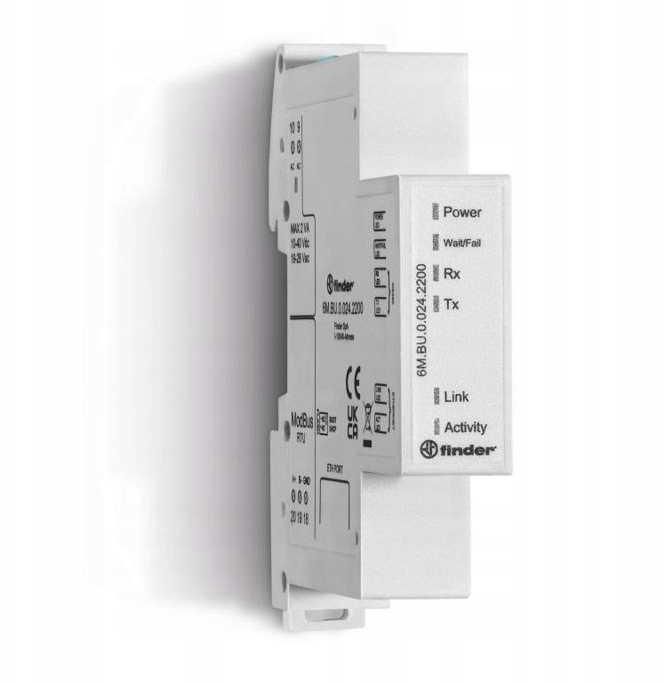 Finder Konwerter protokołu Modbus RTUModbus TCP/IP