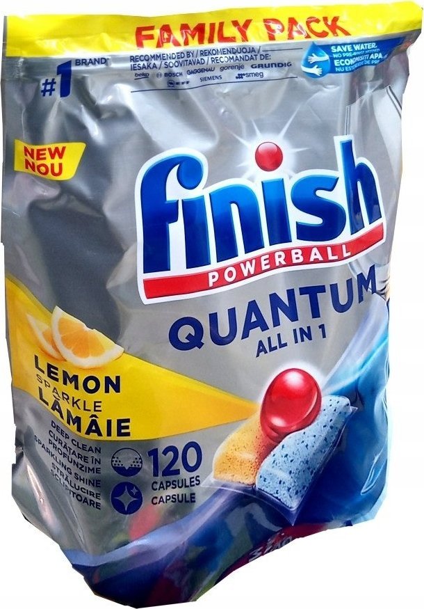 Finish Tabletki do zmywarki Quantum Lemon