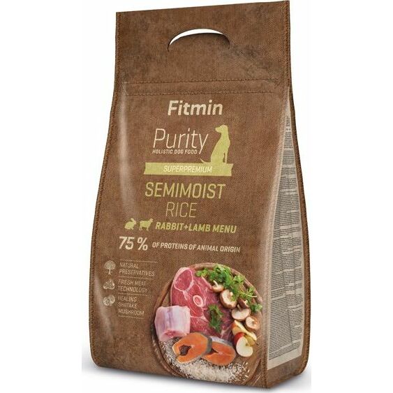 Fitmin Purity dog Rice Semimoist Rabbit&Lamb
