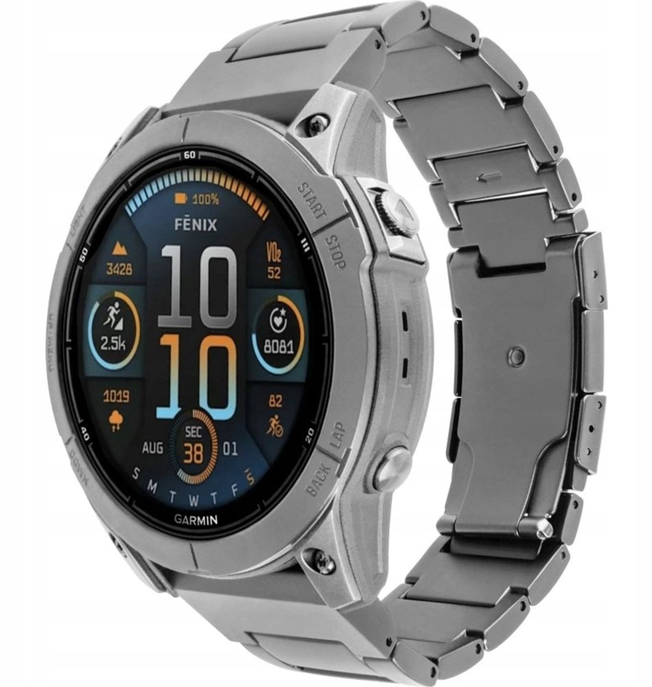 Fixed Tytanowy Titanium Pasek do Garmin