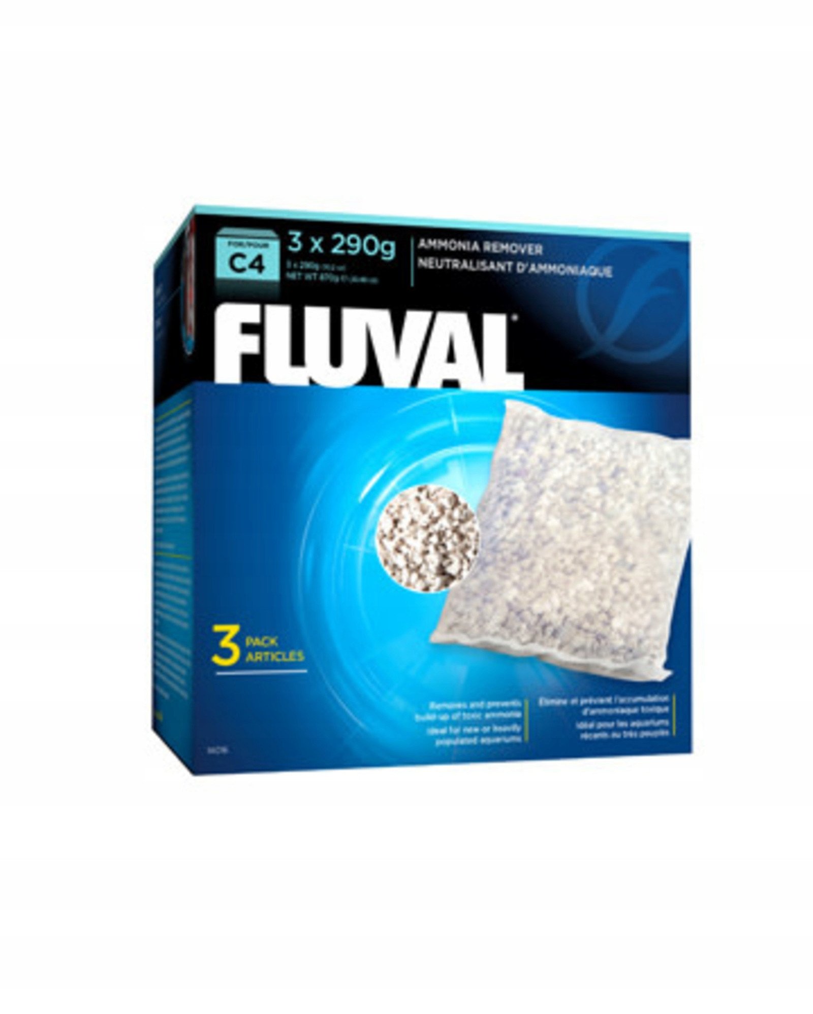 Fluval  Ammonia Remover  C4, 3x290g |