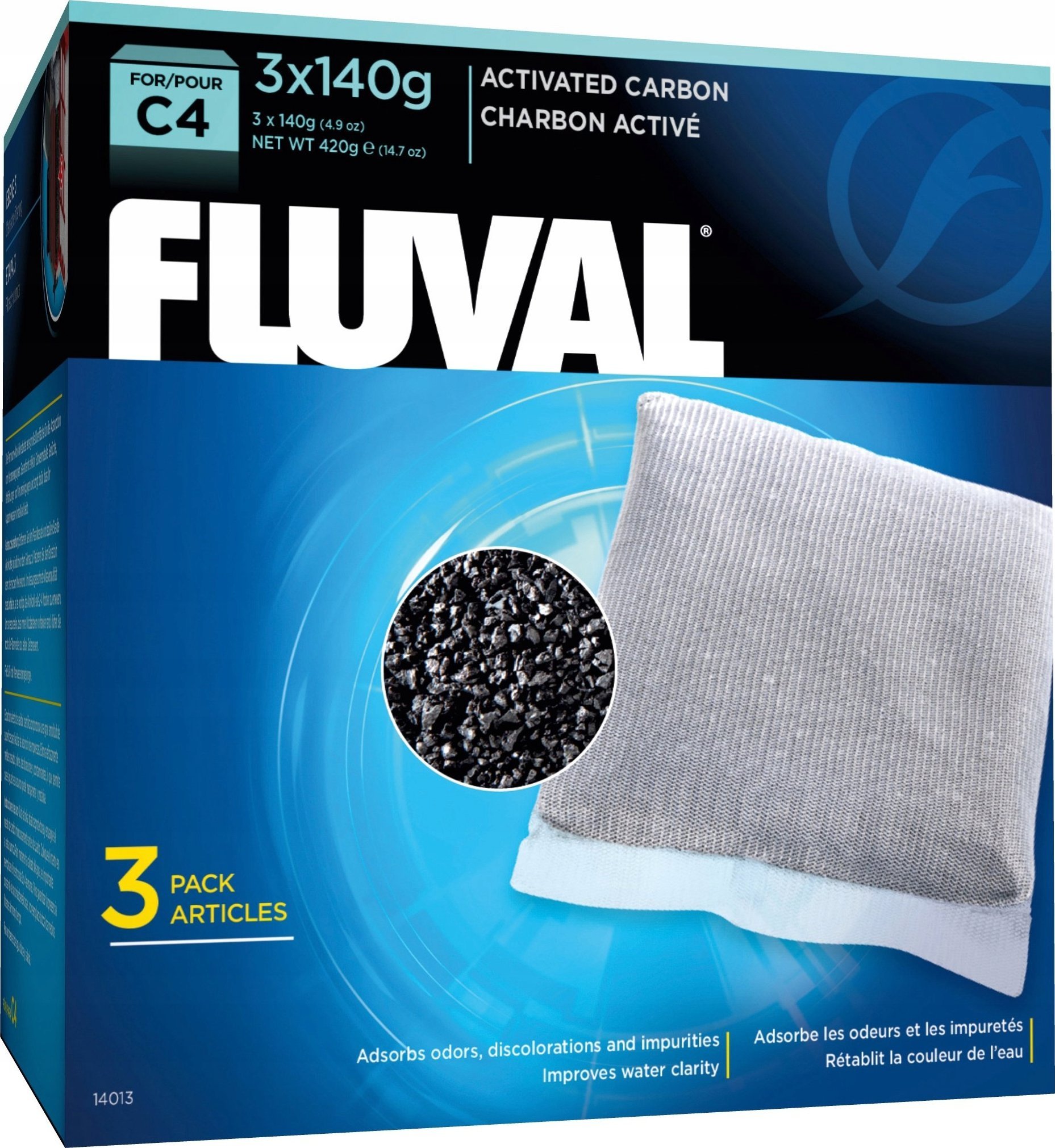 Fluval  węglowy  C4,3x140g | FV-0133