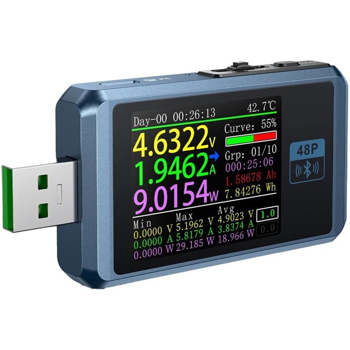 Fnirsi Tester portu USB z Bluetooth