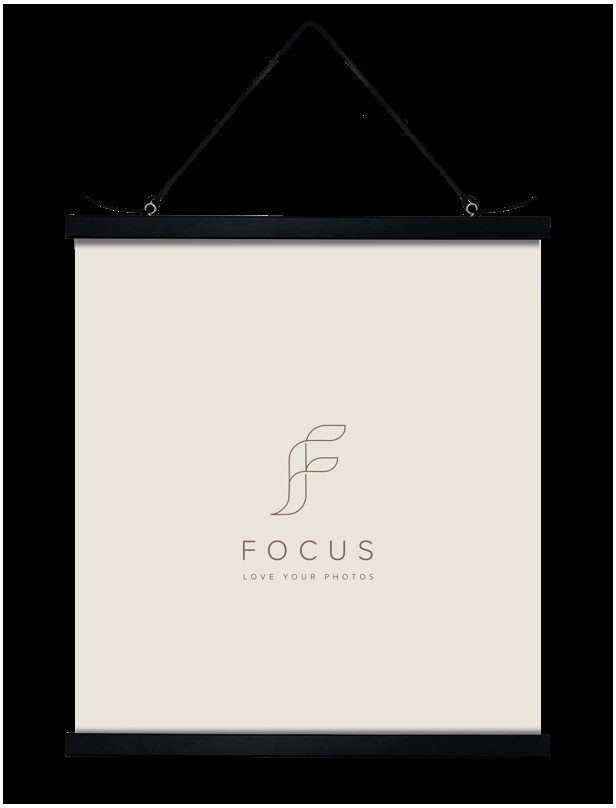 Focus Poster Hanger Magnetic Black 71cm