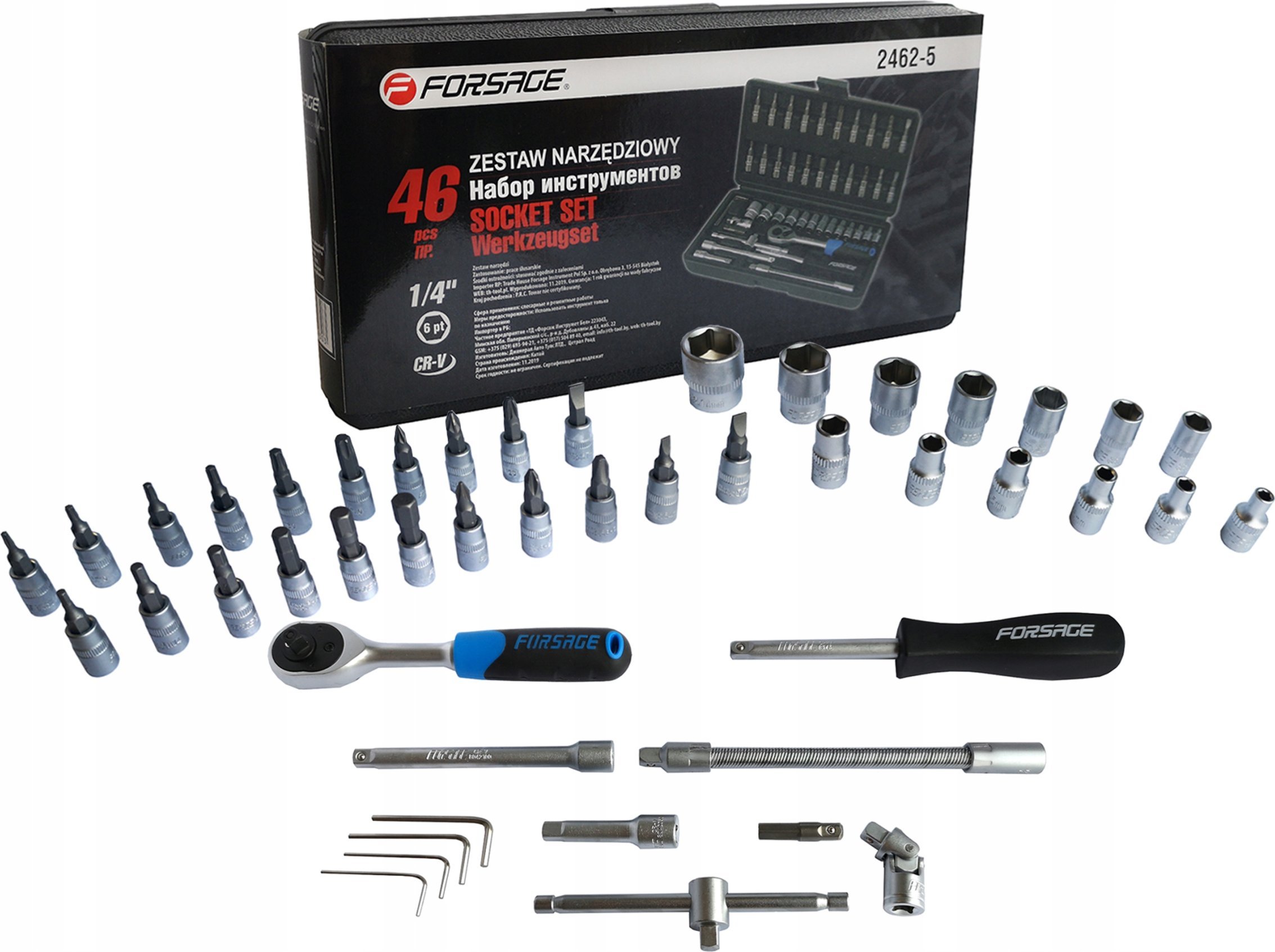 Forsage nach 1/4" (6-kątnych) (4-14mm) |