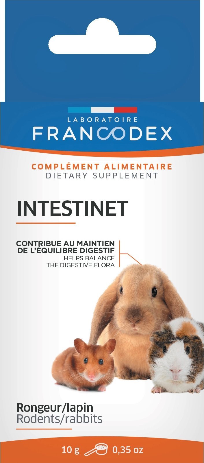 Francodex gryzonia regulujący  jelit Intestinet 10