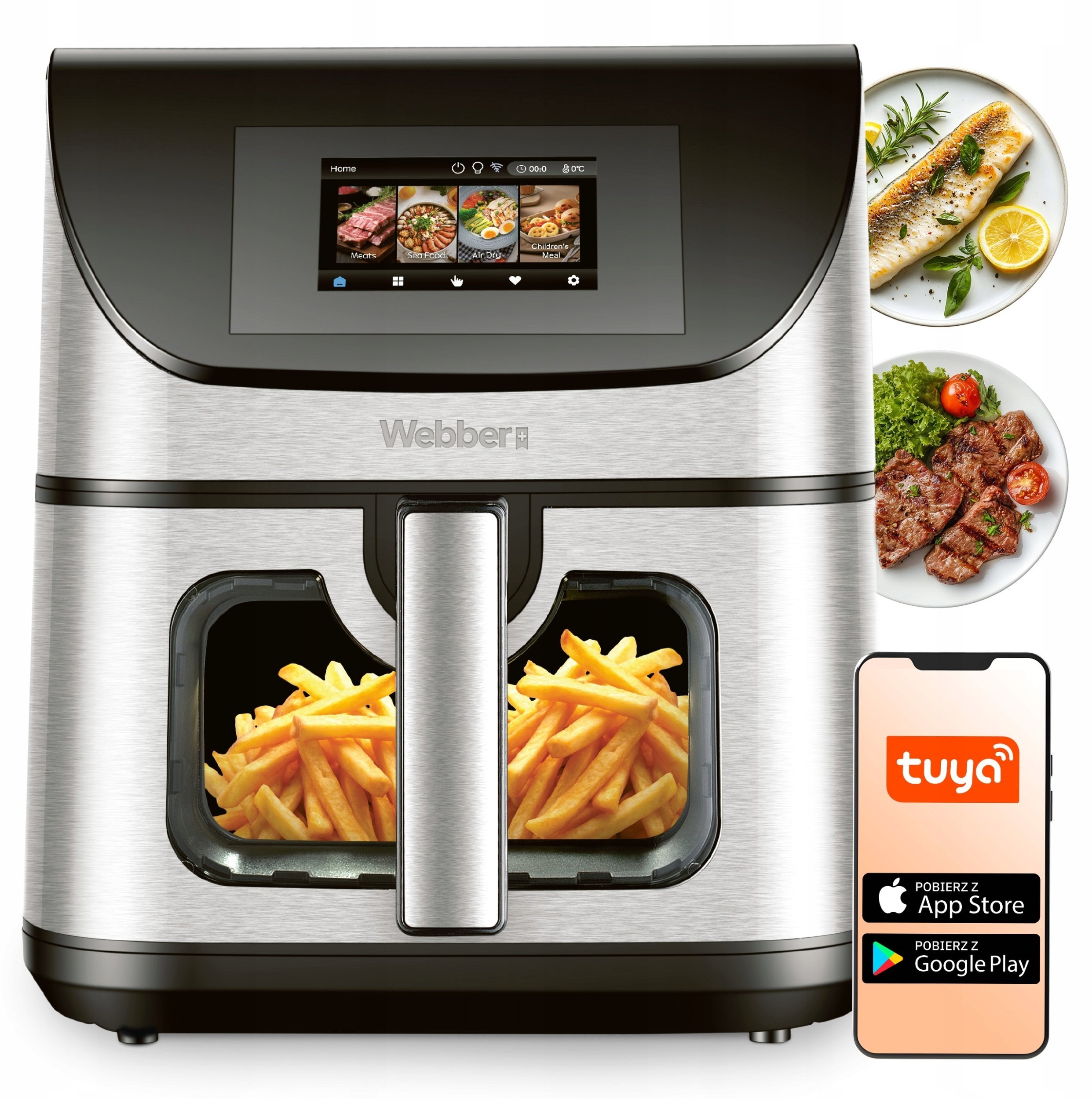 Beztłuszczowa Webber FRYTKOWNICA BEZTŁUSZCZOWA AIR FRYER