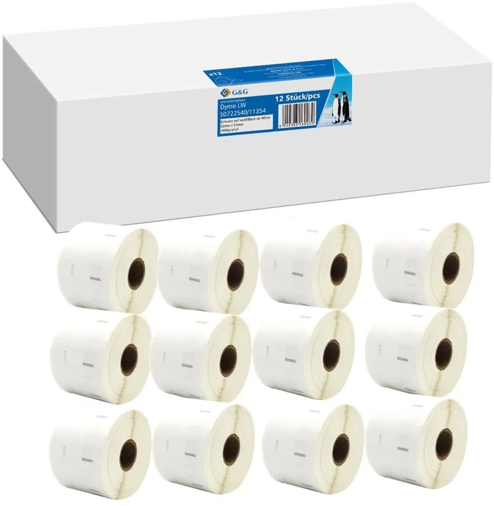 TEXI 12x G&G Labels 32mm x