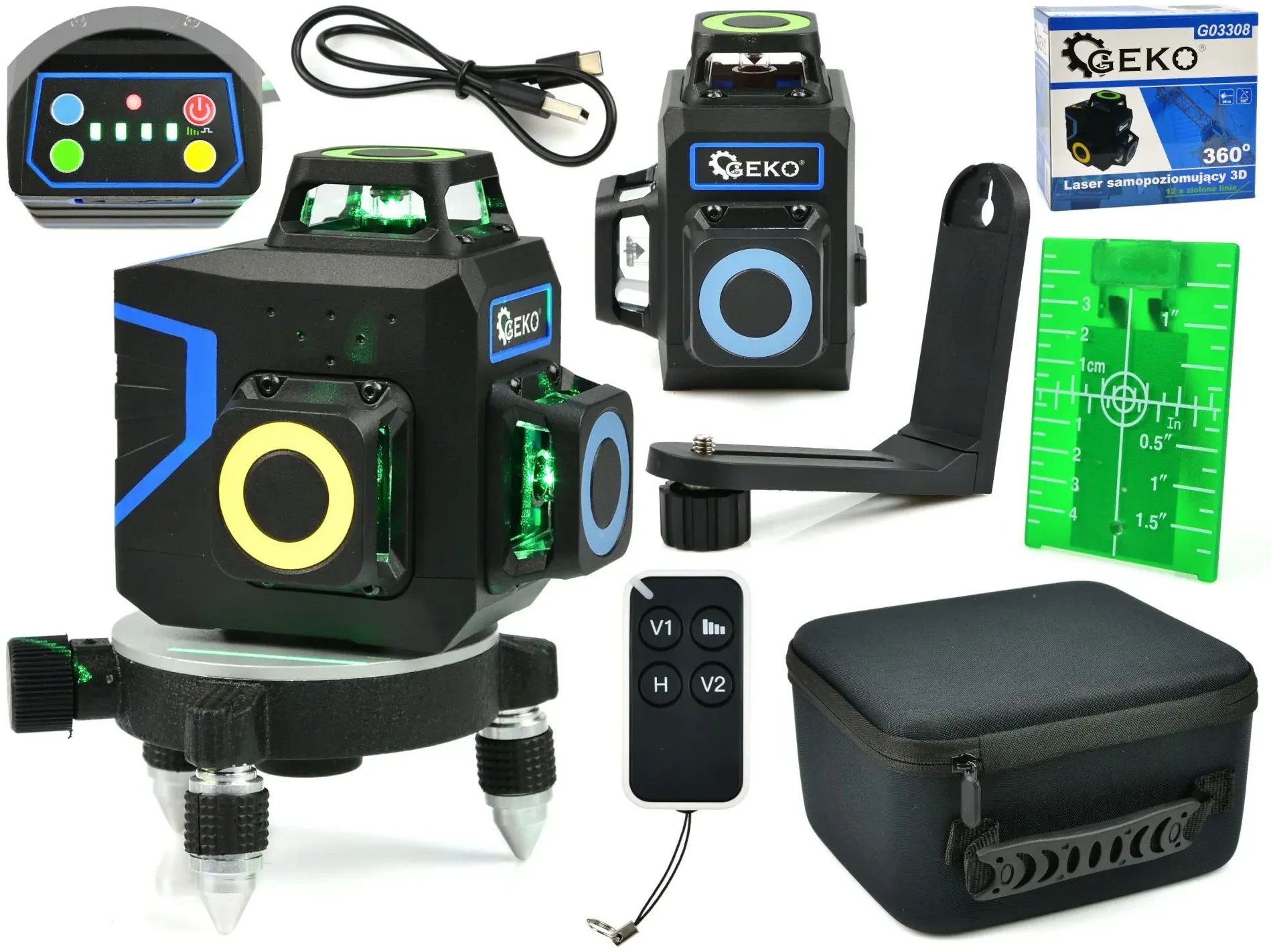 Geko Laser samoujący 3D 360 12x