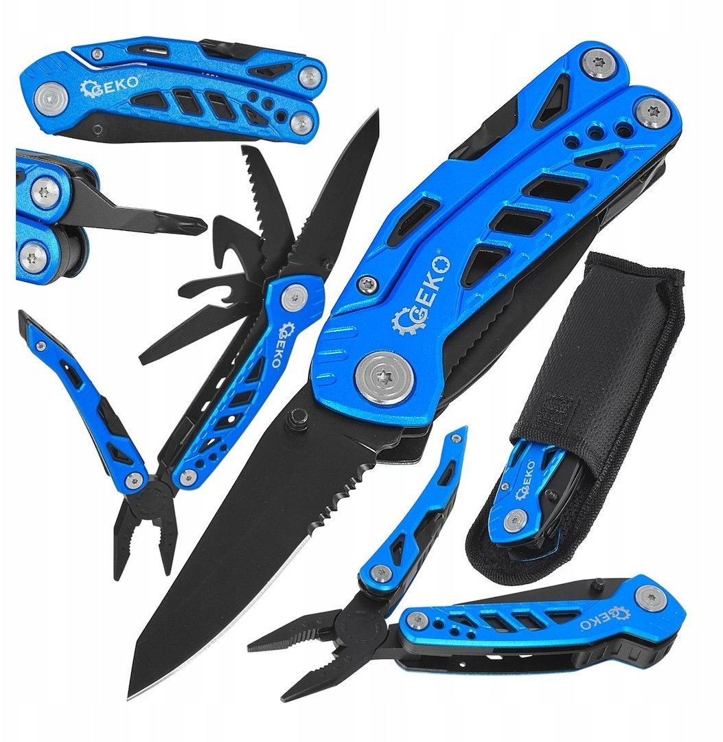 Geko Multitool GRIP BLACK SURVIVAL SERIES