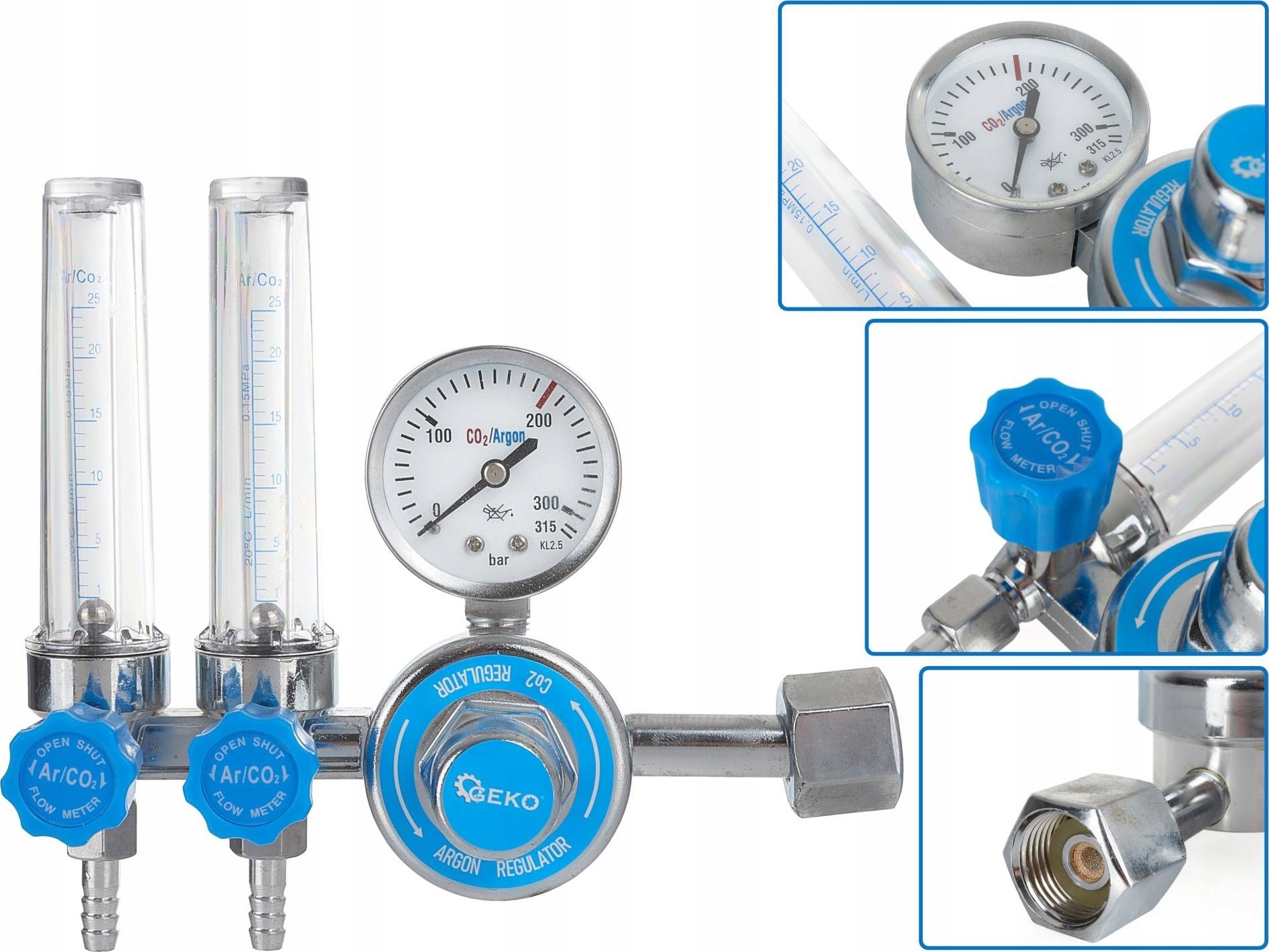 Geko CO2/ARGON z  rotametrami (10) |