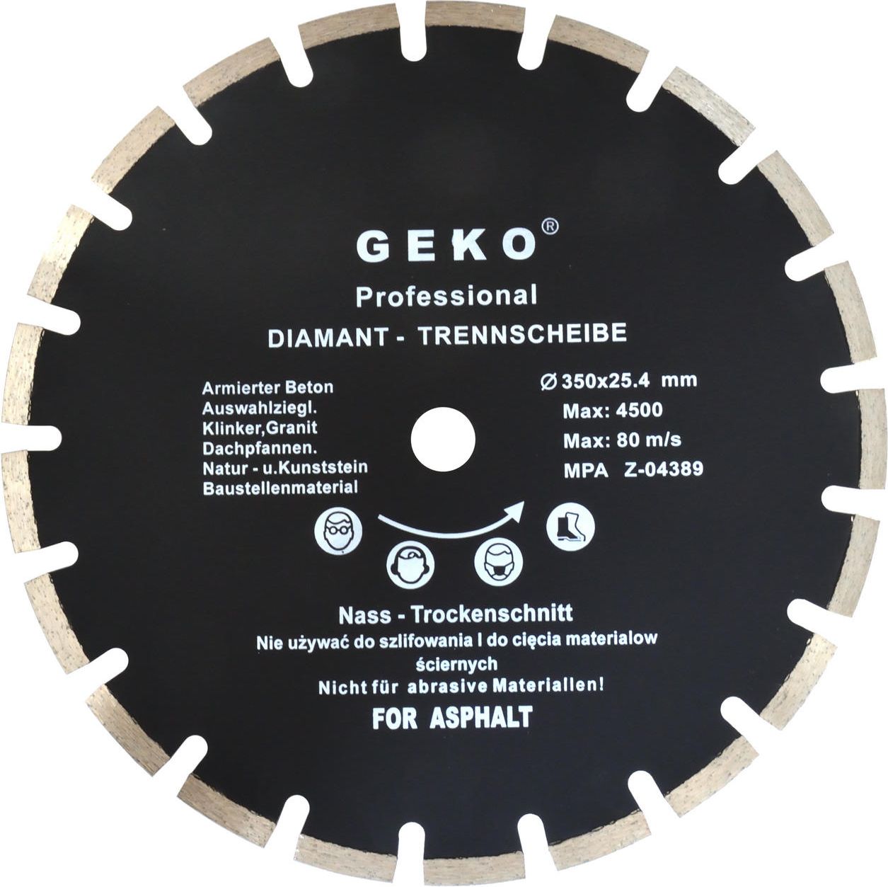 Geko 350x25,4mm asfalt (G00279) |
