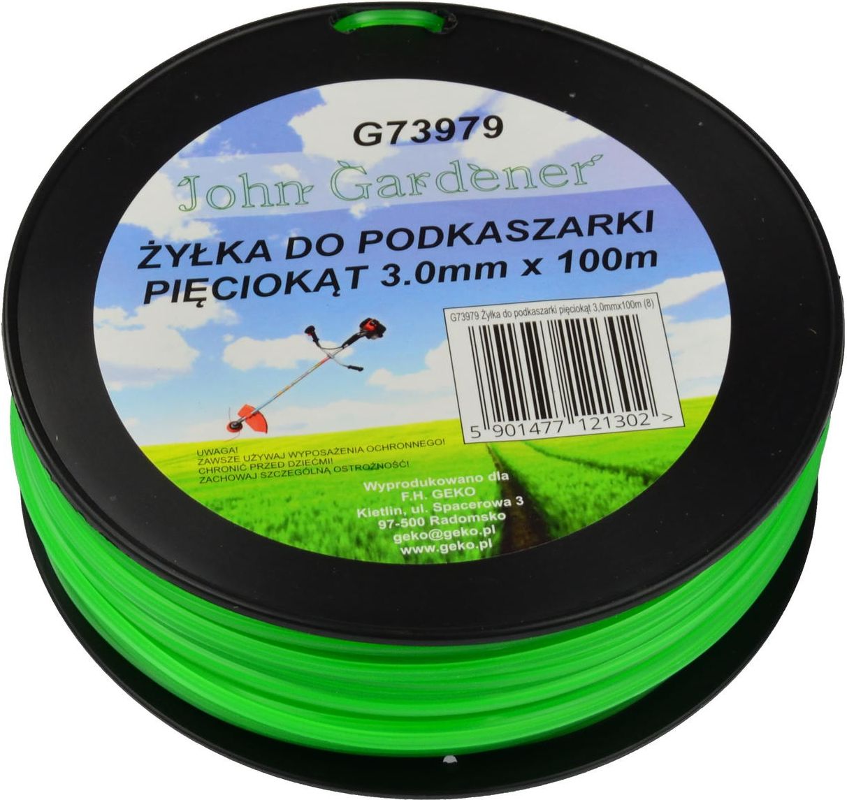 Geko  podkaszarki pięciokąt 3,0mmx100m (20)
