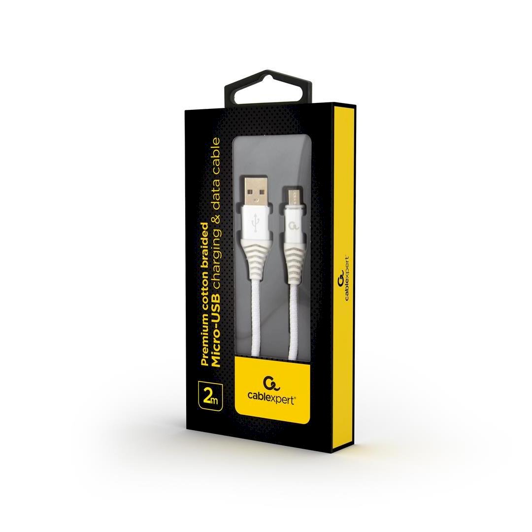 CABLE USB2 TO MICRO-USB 2M/CC-USB2B-AMMBM-2M-BW2 GEMBIRD