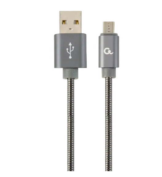 Gembird CC-USB2S-AMMBM-2M-BG Premium spirāles  USB uz