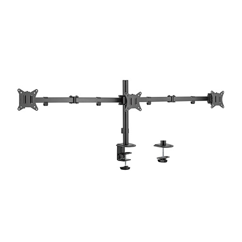 Gembird MA-D3-01 Adjustable desk 3-display mounting