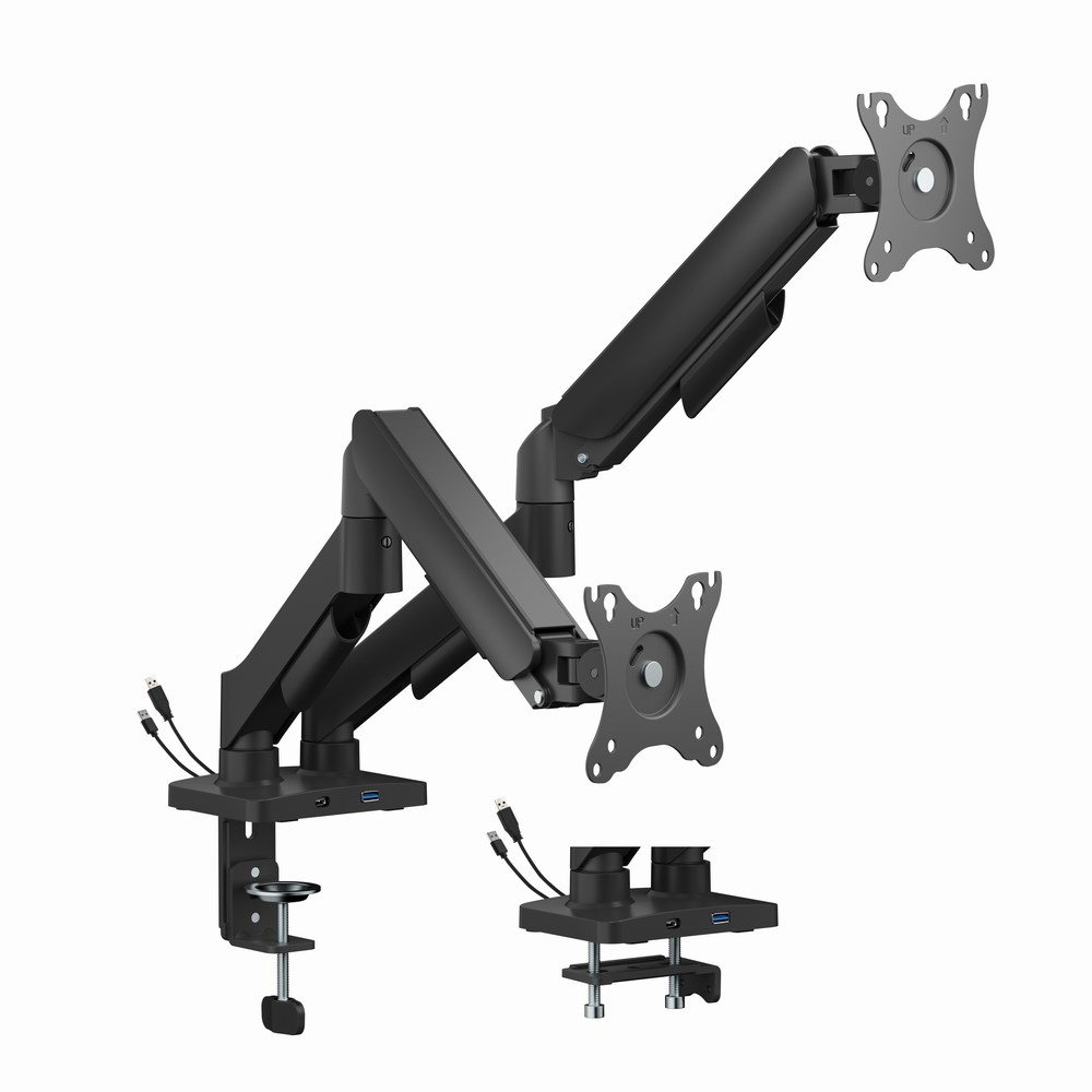 Gembird MA-DA2U-01 Adjustable desk 2-display mounting