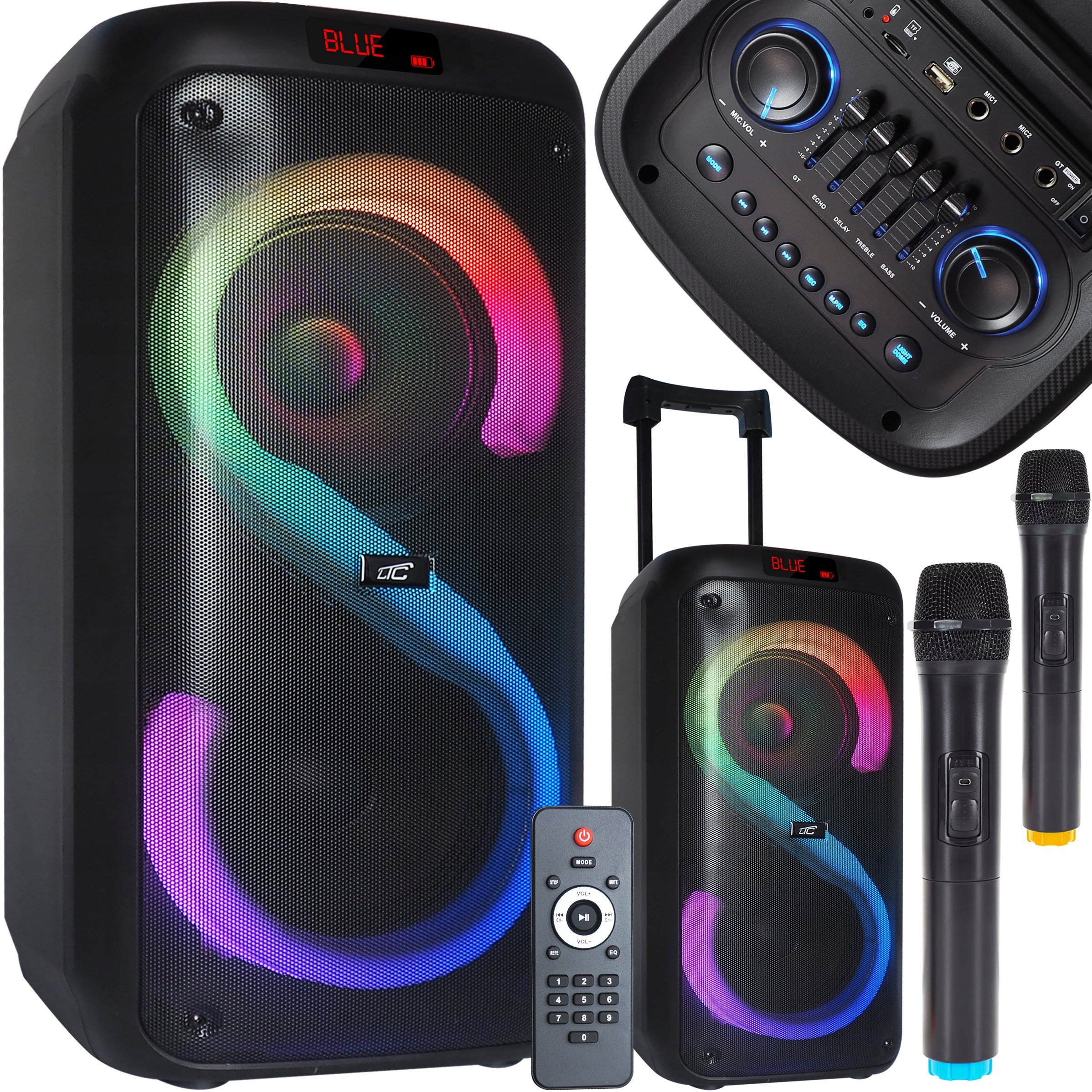 LTC bluetooth RGB 2x8" 400W (LXPA8810)