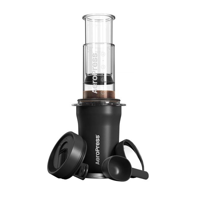 Go Plus coffee maker with black