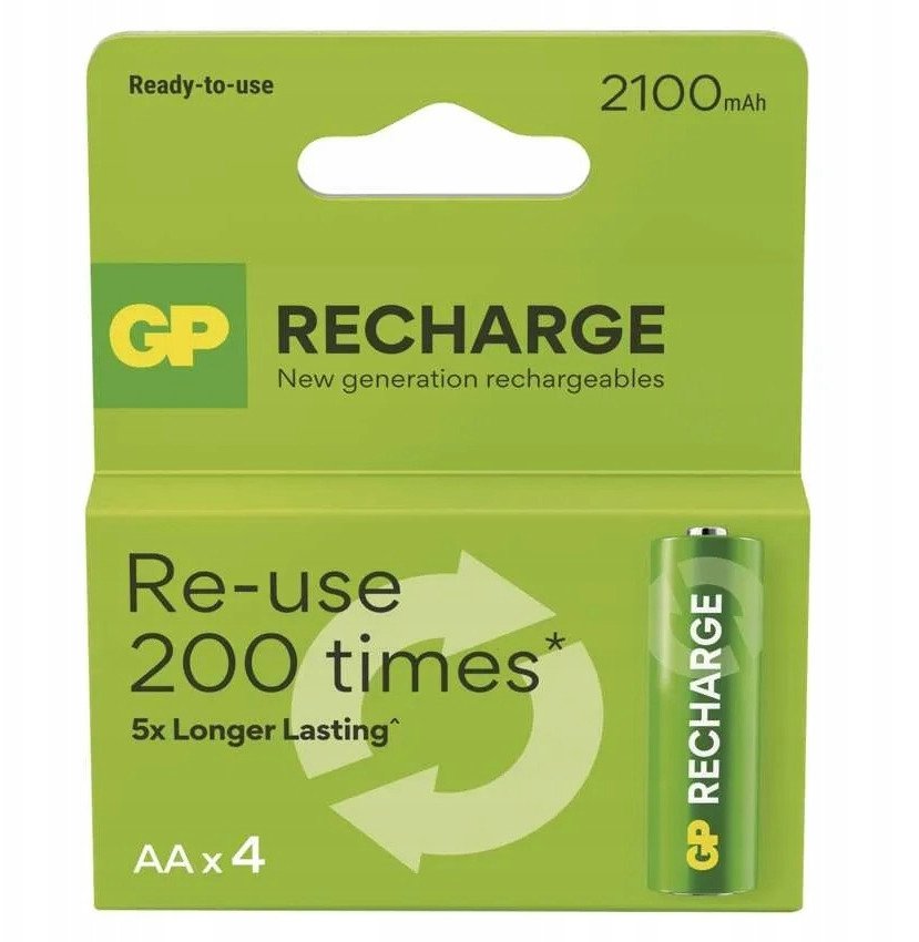 GP - Recharge   ,  AA, 2100 mAh
