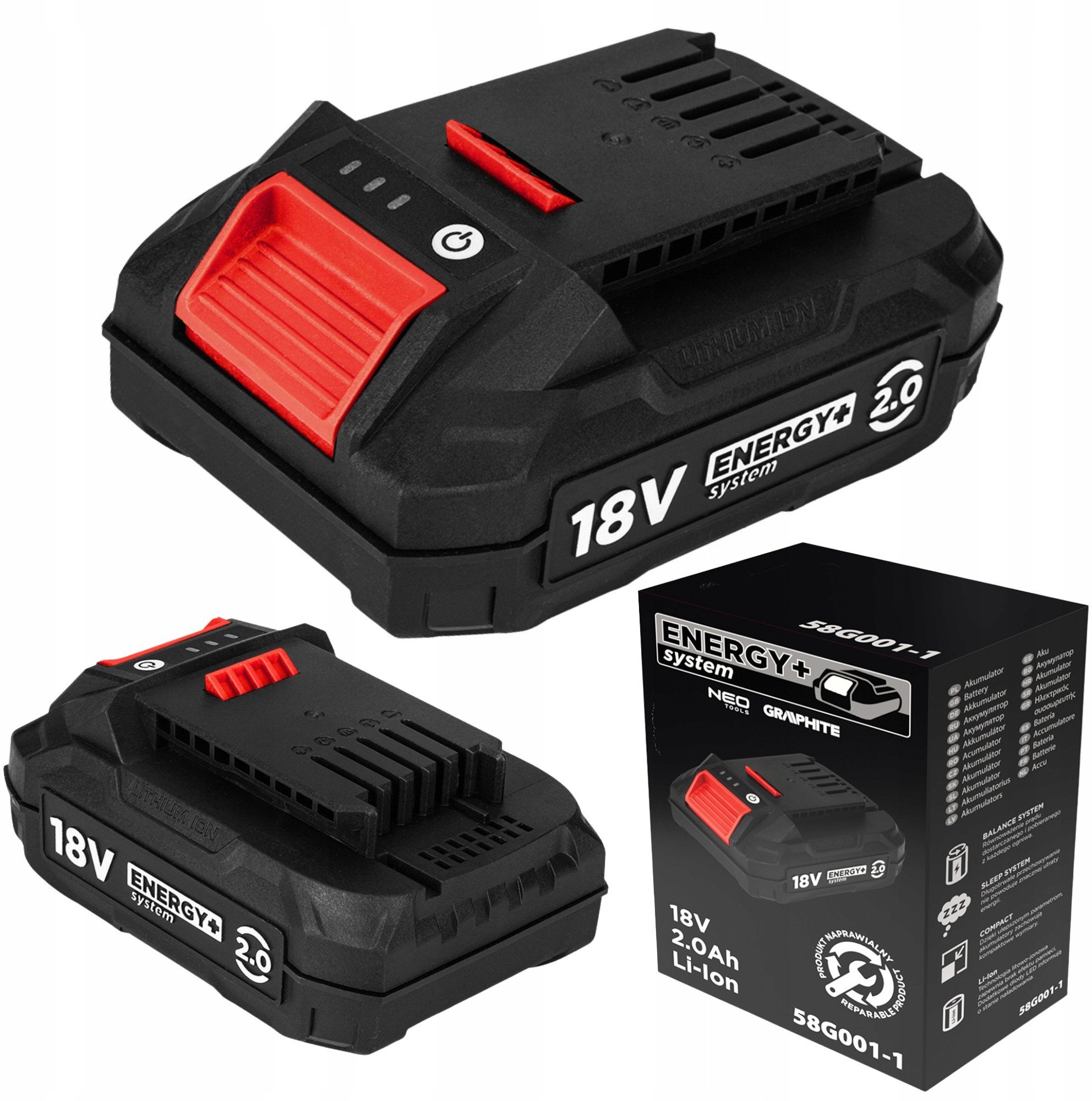 Graphite  Energy+ 18V Li-Ion 2.0Ah