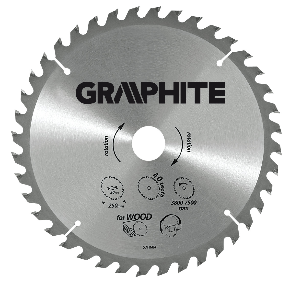 Graphite 190x30x3,2mm 50z. - 57H672