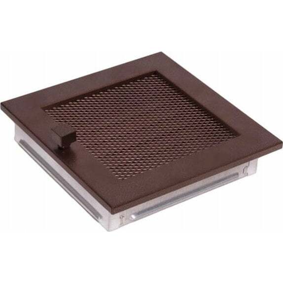 GRATE OLD BRASS 170X170 WITH BLIND