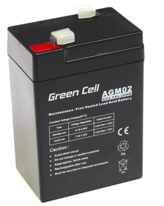 Green Cell 6V/4.5Ah (AGM02) |