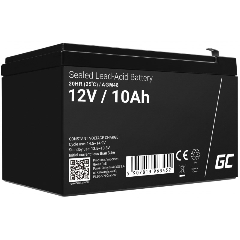 Green Cell 12V/10Ah (AGM48) | AGM48