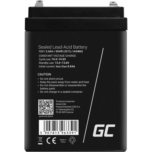 Green Cell  12V/2.8Ah (AGM42) |