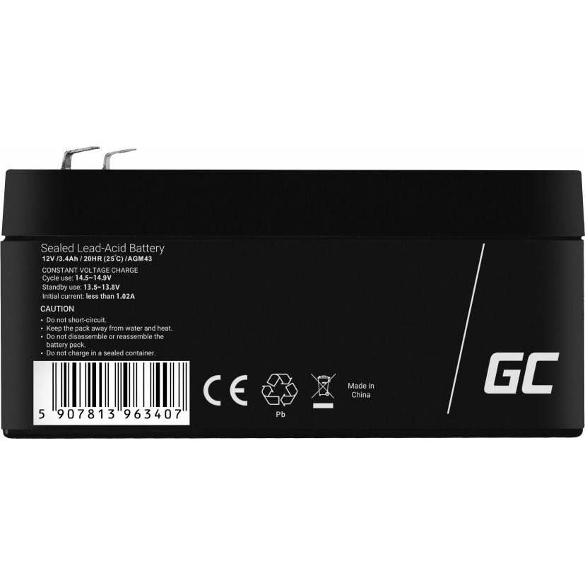 Green Cell  12V/3.4Ah (AGM43) |