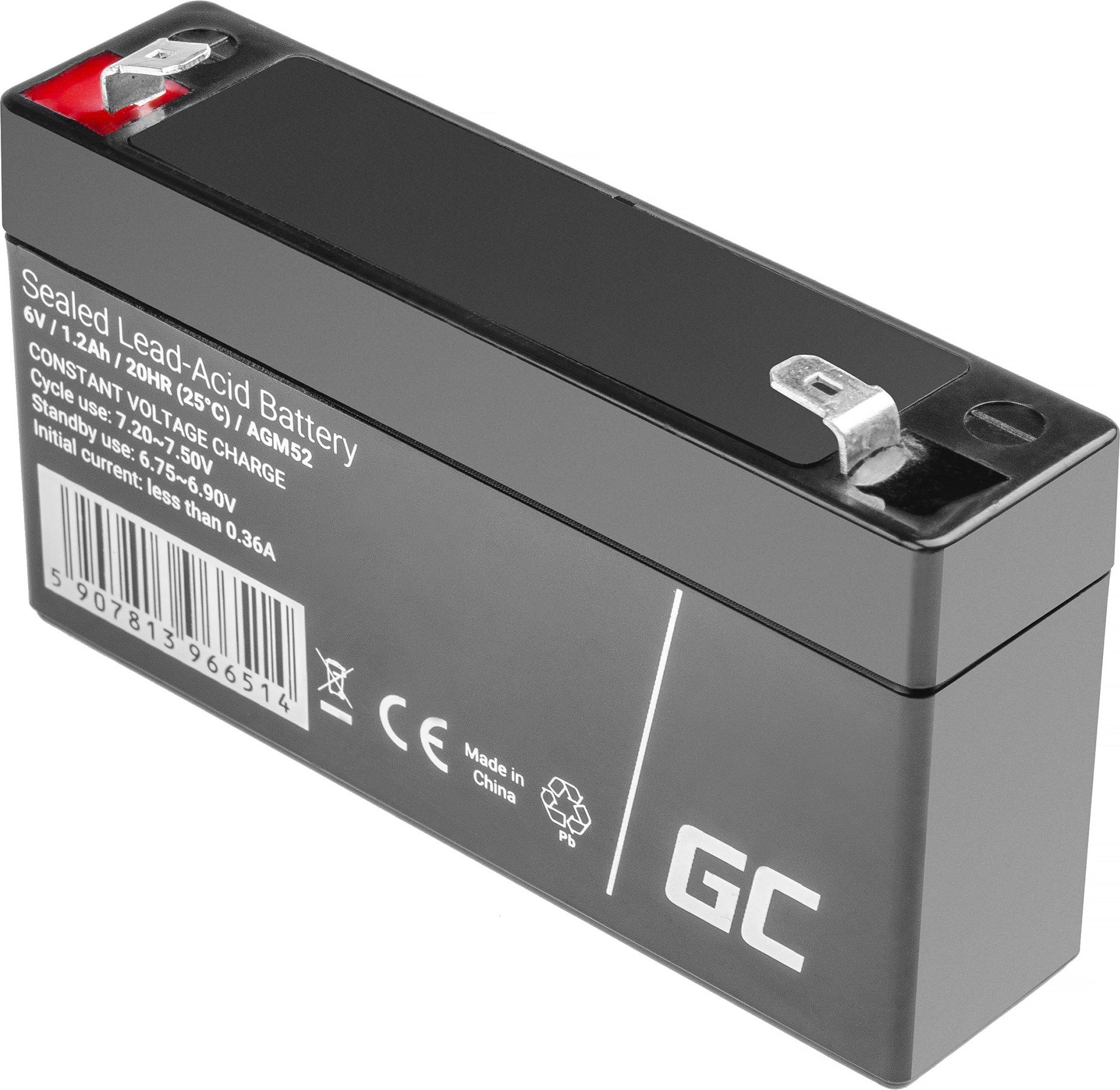 Green Cell 6V/1.2Ah (AGM52) |