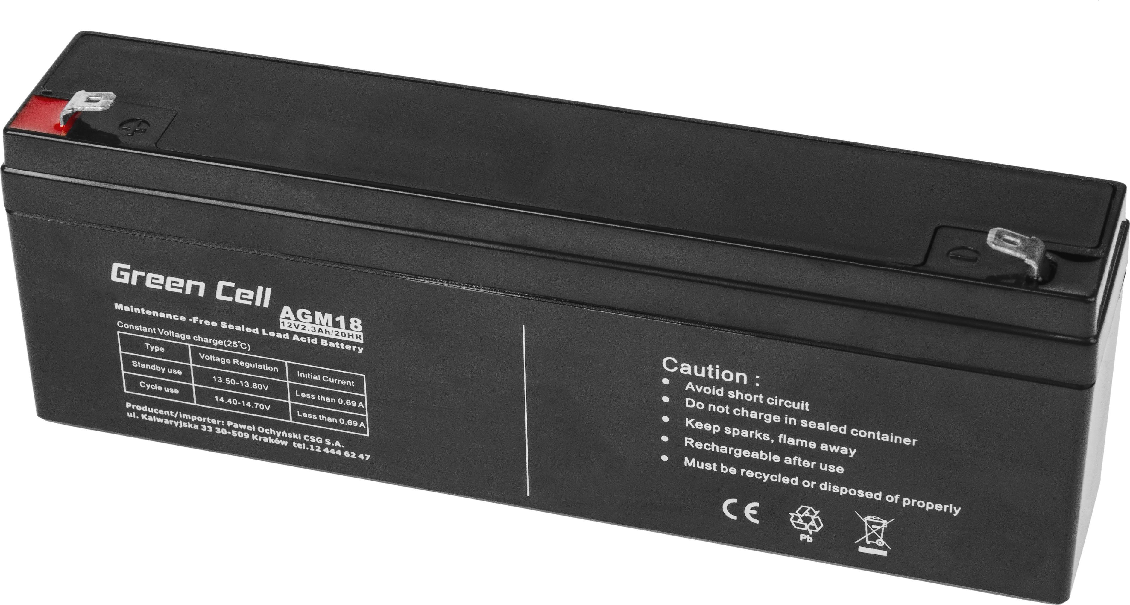 Green Cell  AGM VRLA 12V 2