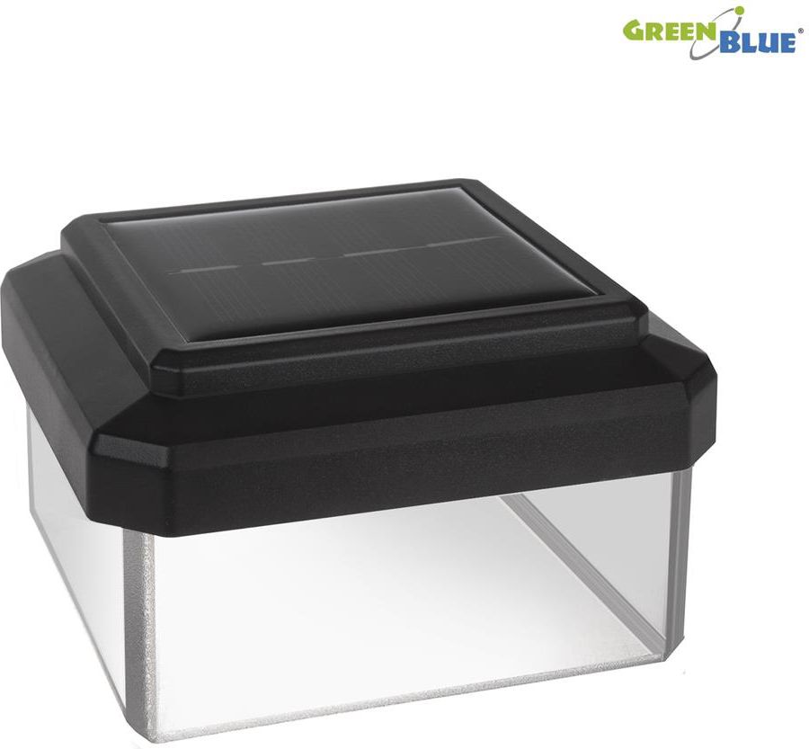 GreenBlue  solarnasłupek LED 80*80 daszek kopertowy