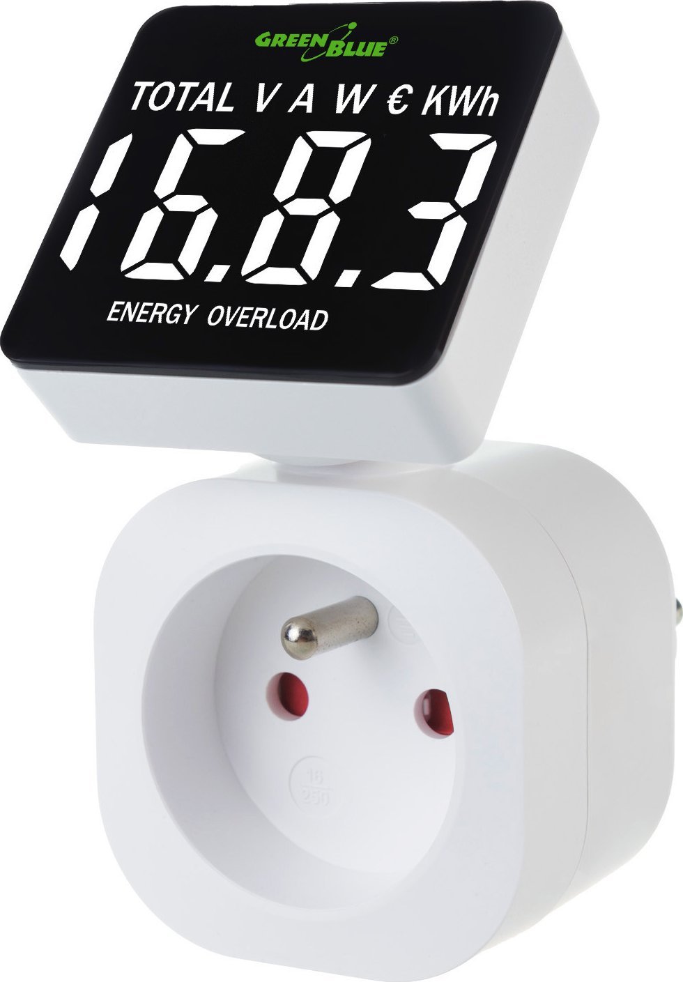 GreenBlue  energii , watomierz, 16A, max. 3680W