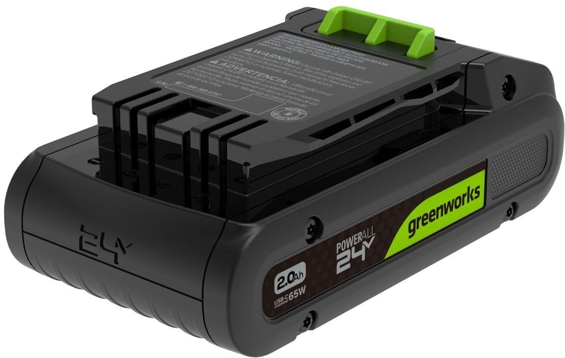 Greenworks 24V 2 Ah z USB-C