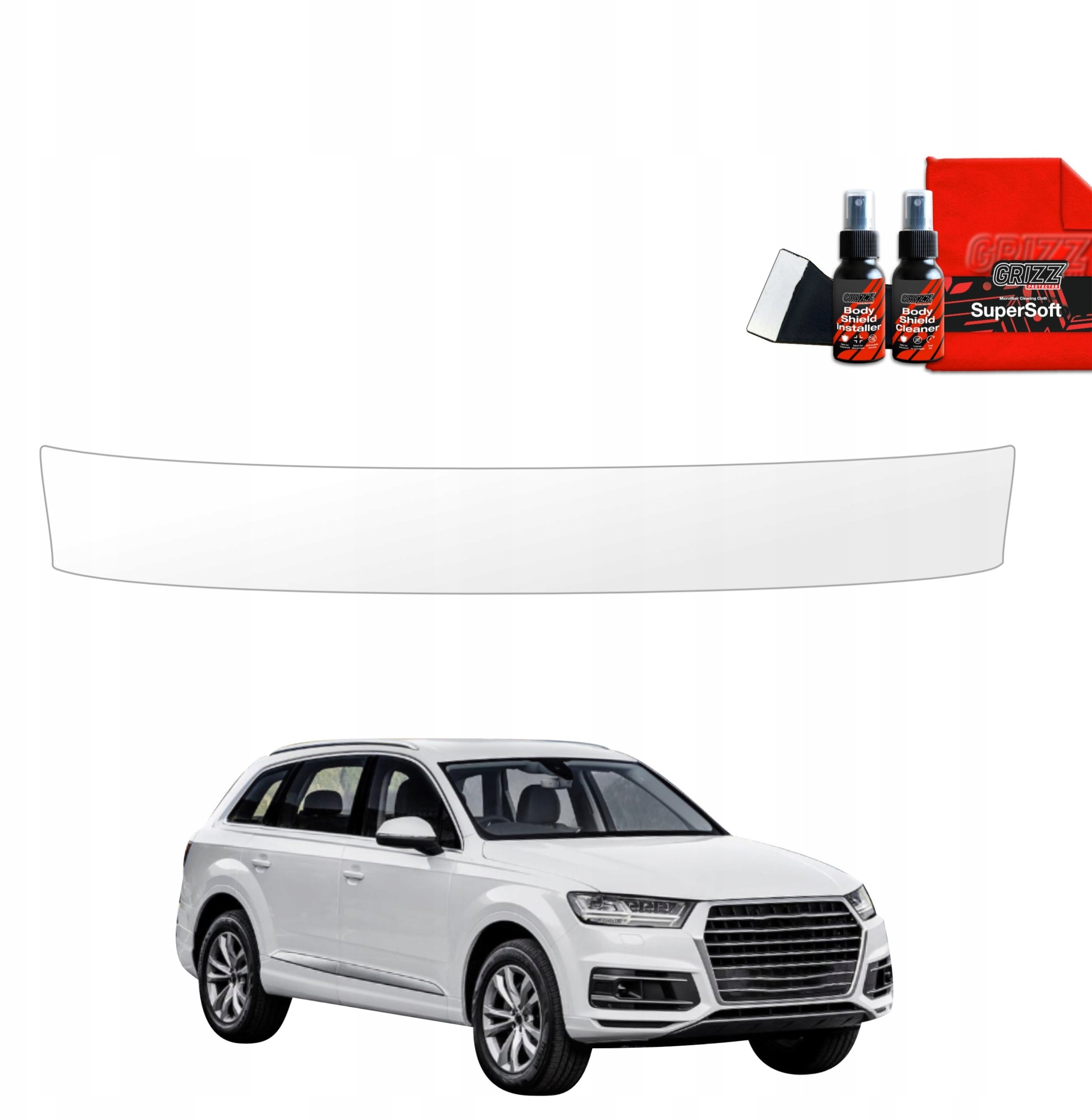 GrizzGlass Bezbarwna folia  BodyShieldpróg  do Audi