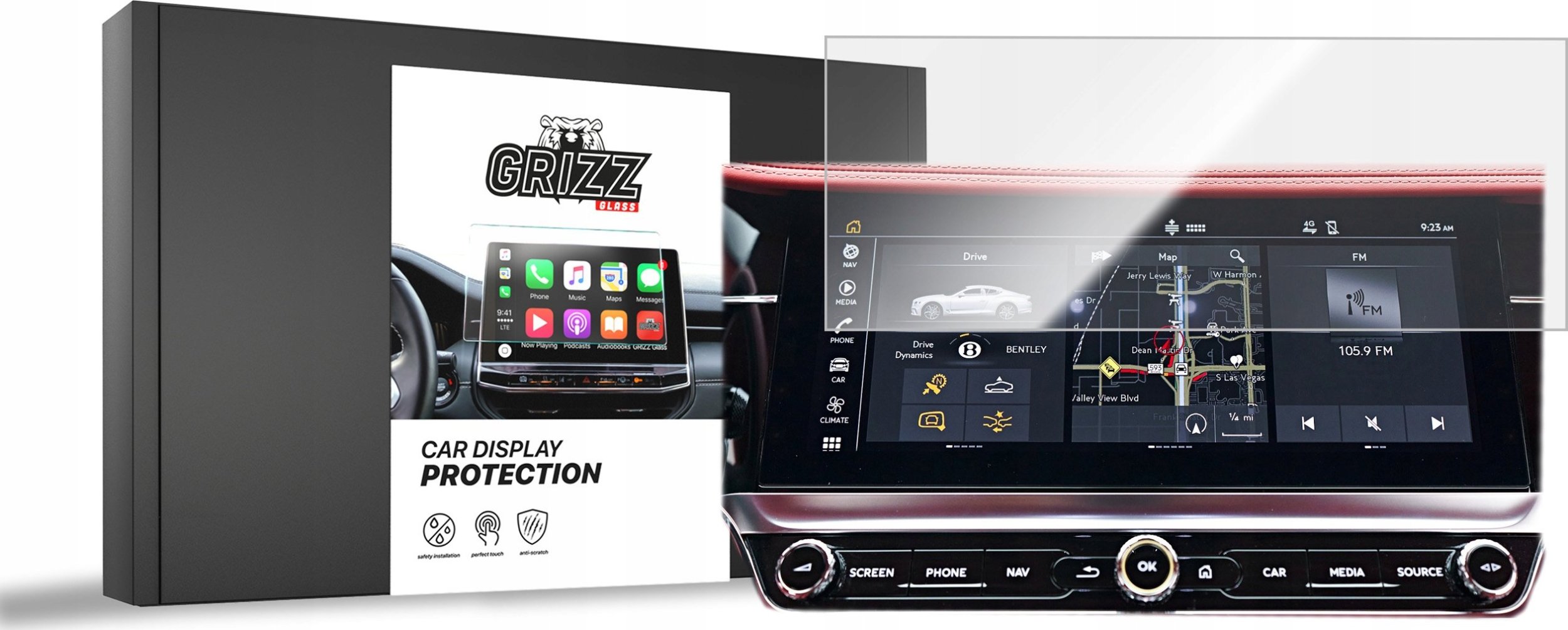 GrizzGlass CarDisplay Protection do Bentley Continental