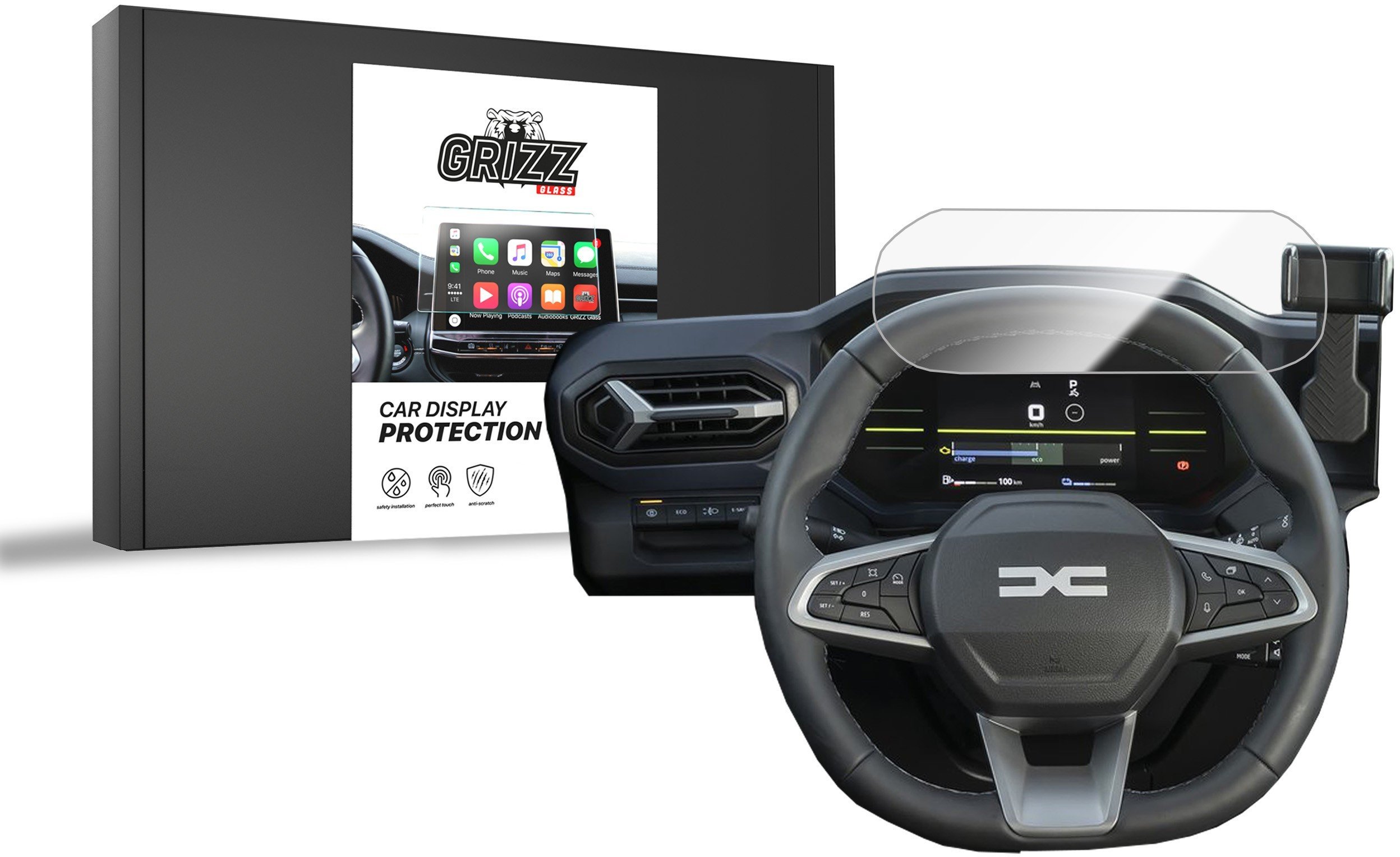 GrizzGlass   CarDisplay Protection do Dacia Duster