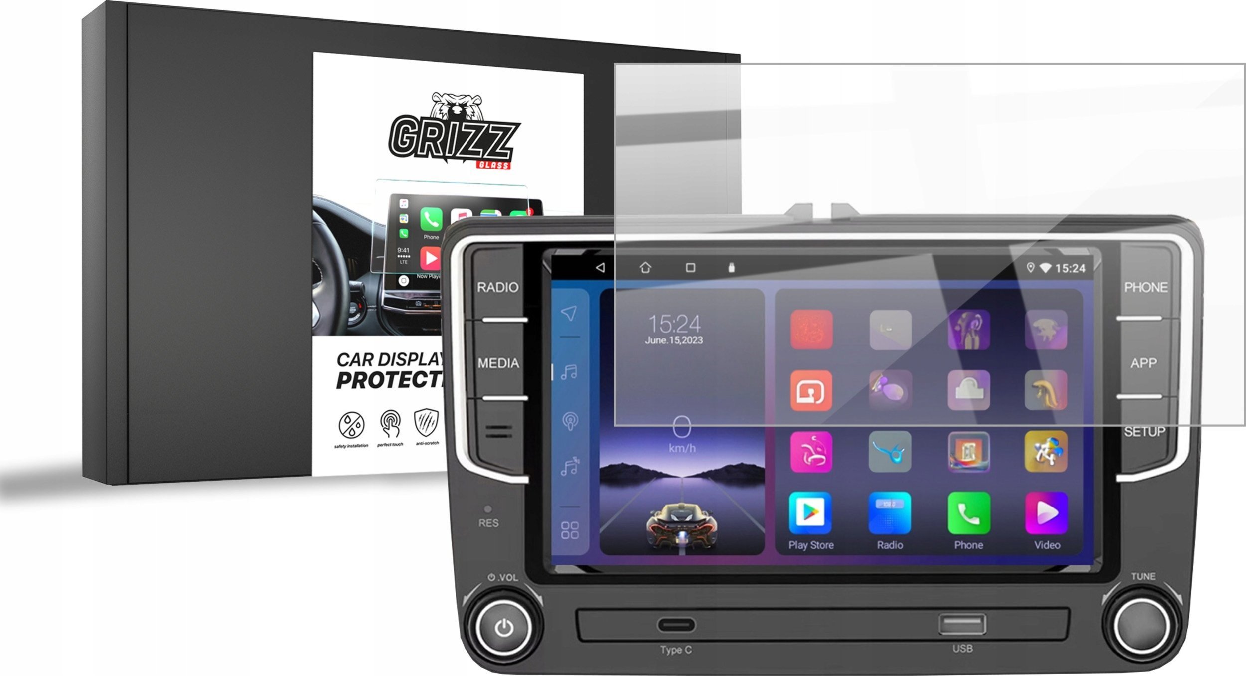 GrizzGlass   CarDisplay Protection do radia go