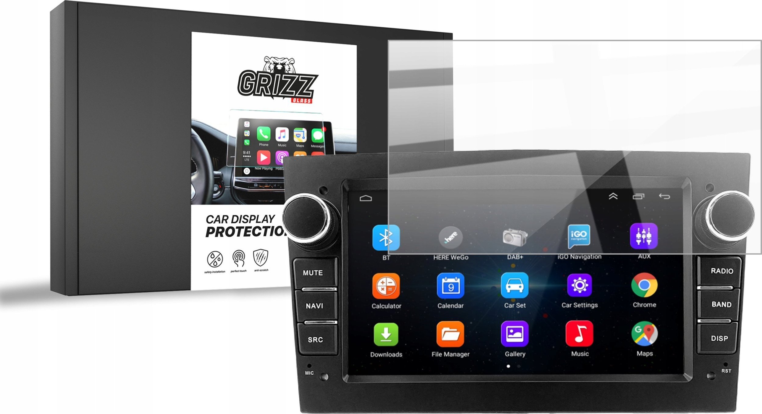 GrizzGlass CarDisplay Protection do radia go