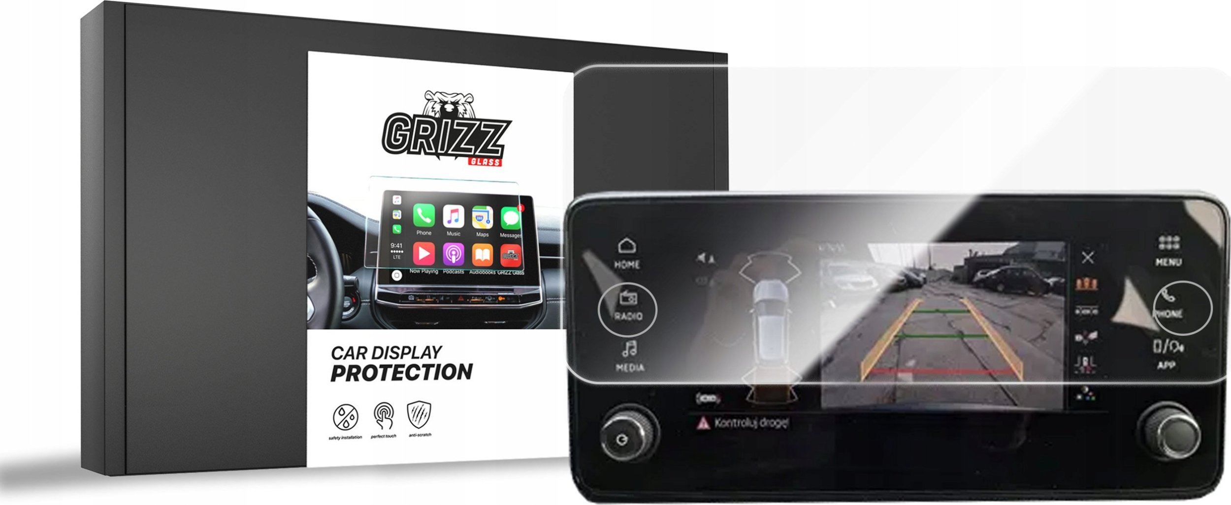 GrizzGlass   CarDisplay Protection do  Kamiq 8