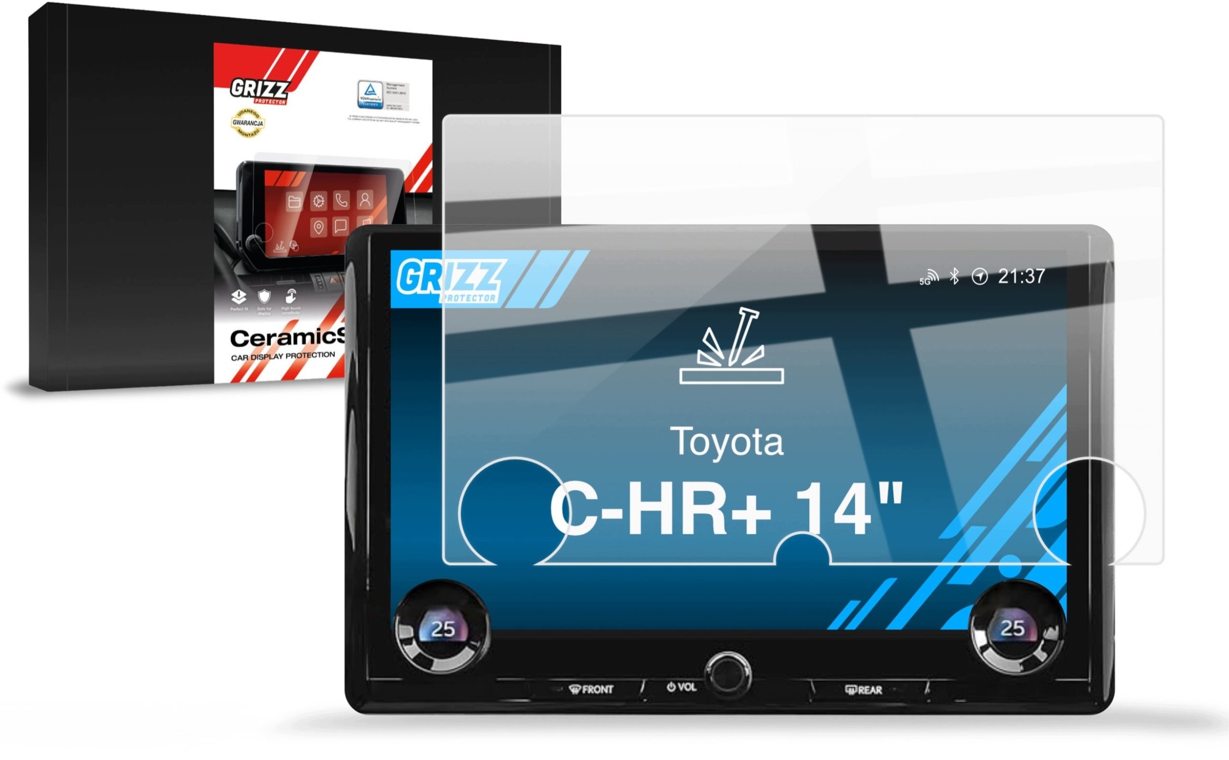 GrizzGlass   CarDisplay Protection do Toyota C-HR+