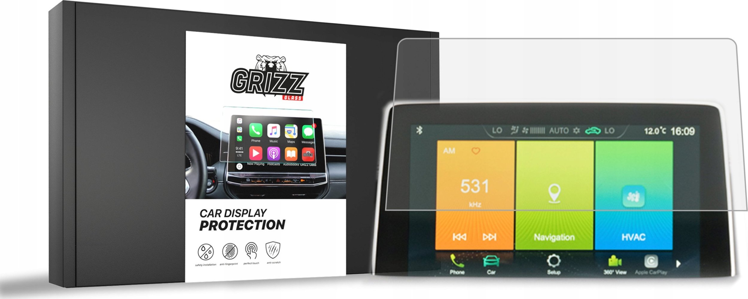 GrizzGlass matowa CarDisplay Protection do MG