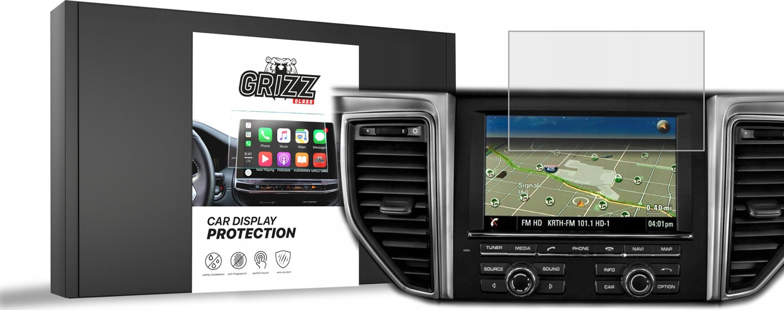 GrizzGlass matowa CarDisplay Protection do Porsche