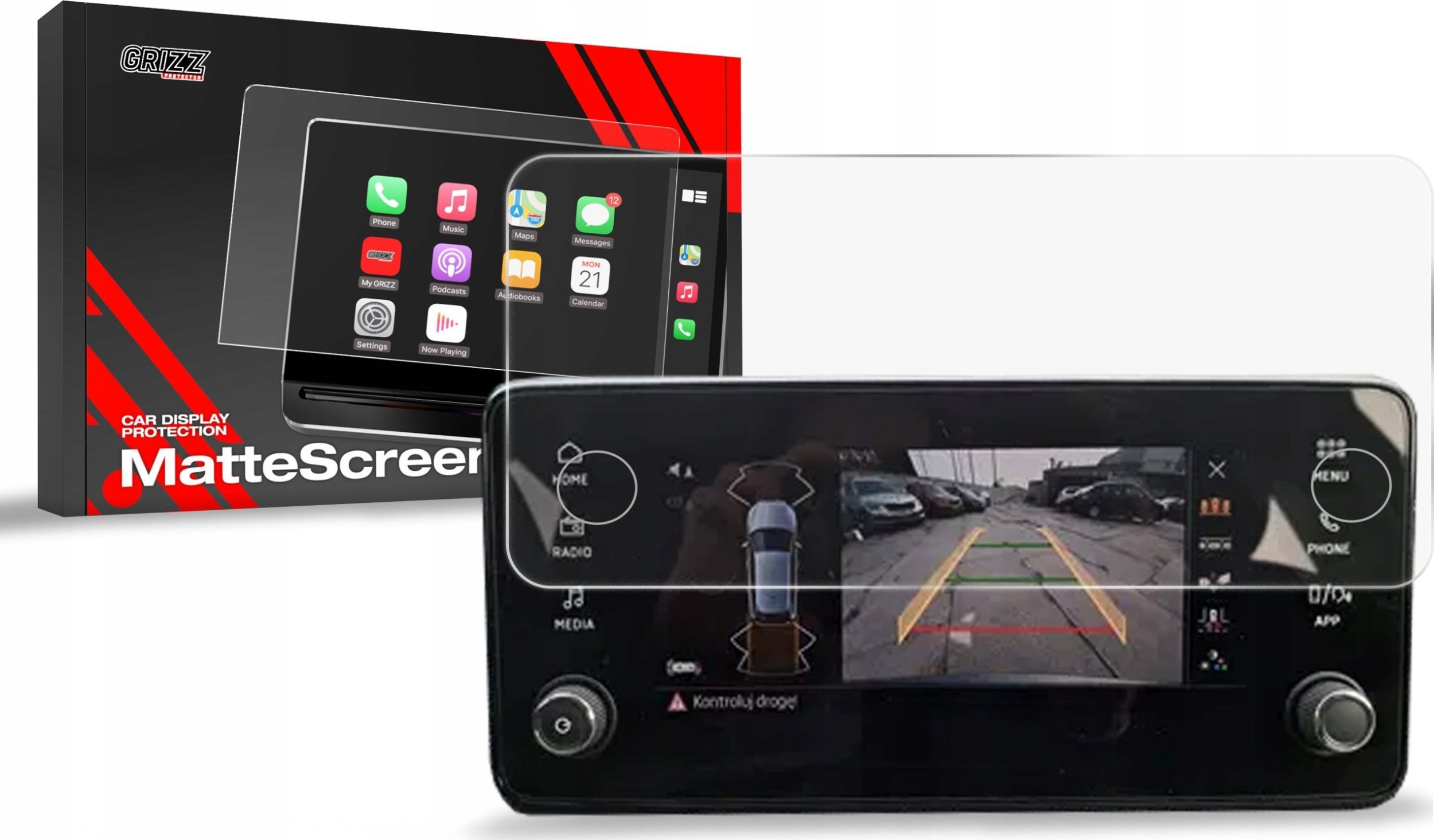 GrizzGlass  matowa CarDisplay Protection do  Scala