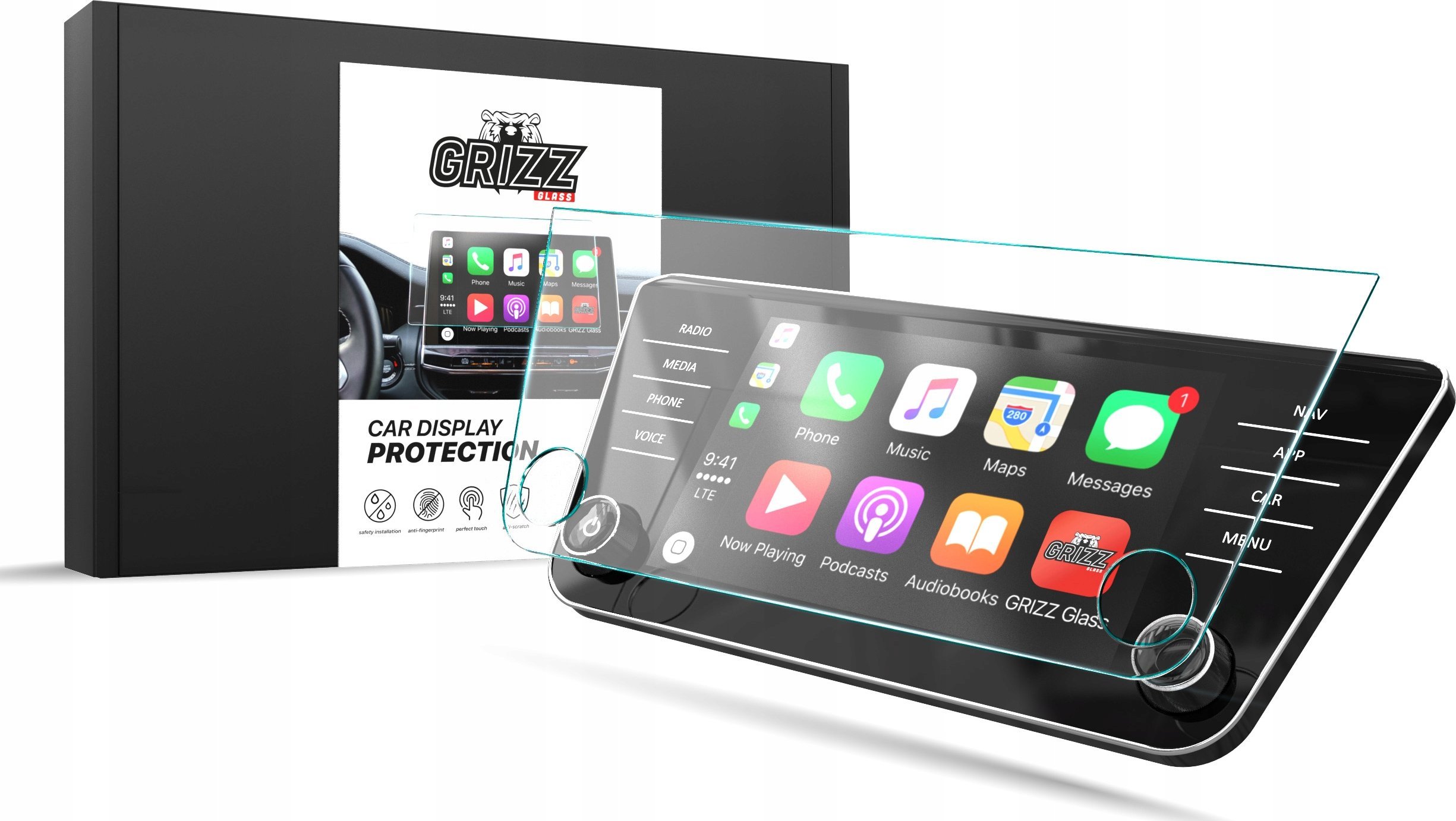 GrizzGlass  matowa CarDisplay Protection do  Superb